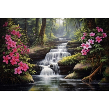 Japanese Waterfall canvas